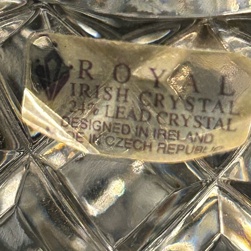 Royal Irish Crystal Lead Crystal Vase